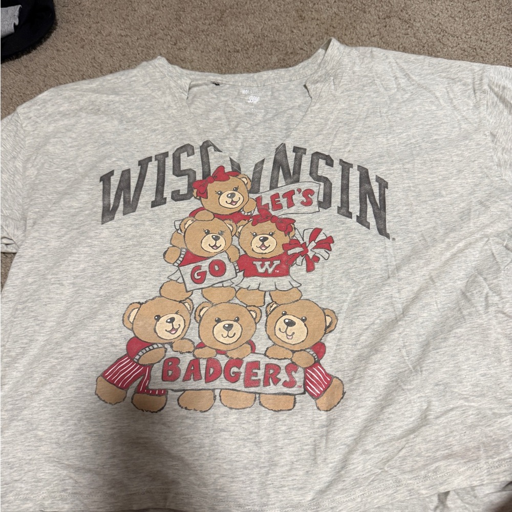 Hollister Wisconsin Badgers Graphic Tee